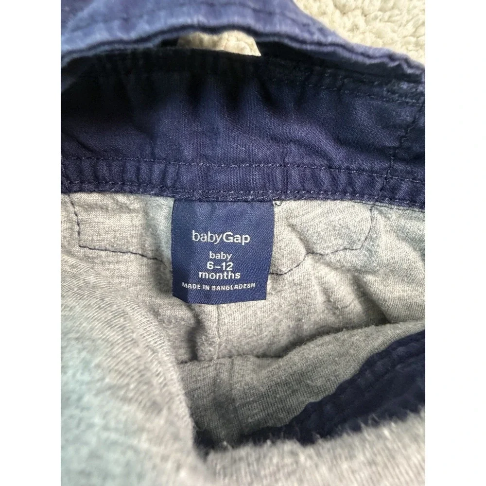 Baby Gap Boys 6-12M Clothing Lot Jacket Overalls Old Navy Sweater 3 Pc